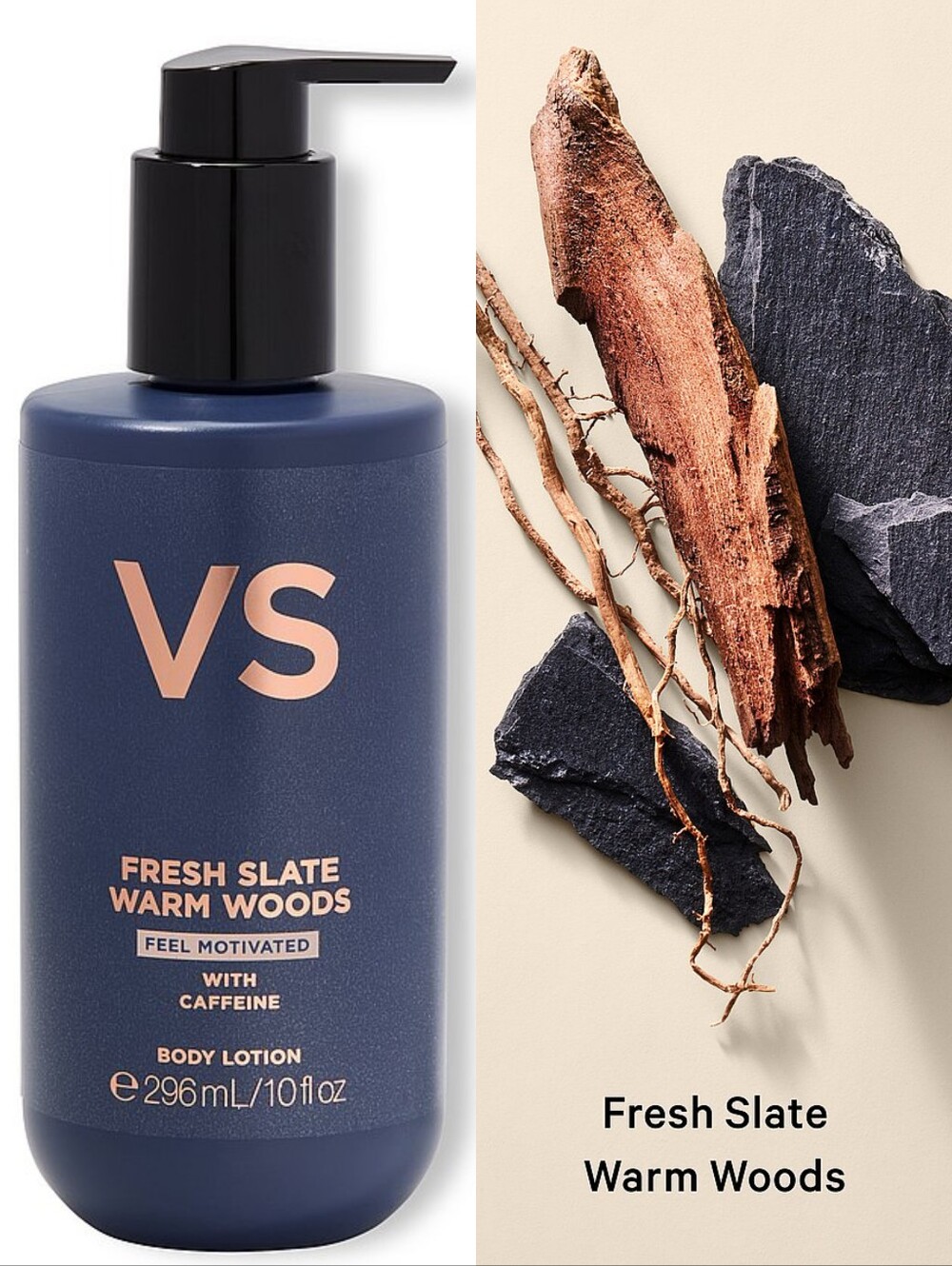 Victoria's Secret Men's Fresh Slate Warm Woods Body Lotion 10oz NEW RARE